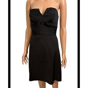 White House Black Market Black Strapless Size 0